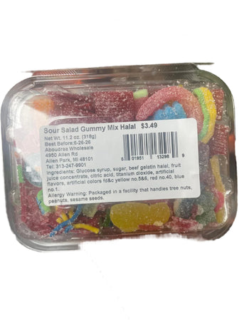 Sour Salad Gummy Mix Halal (11.2 oz) - Papaya Express