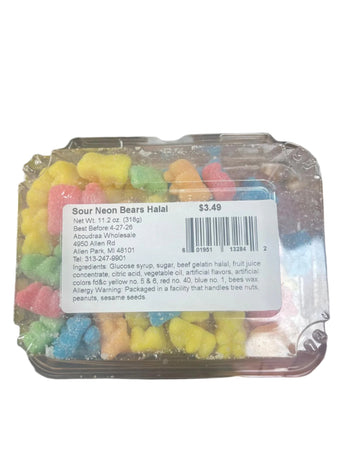 Sour Neon Bears Halal (11.2 oz) - Papaya Express
