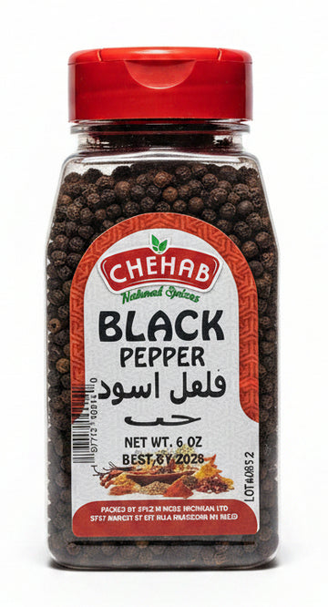 Chehab Black Pepper Whole (6 oz) - Papaya Express