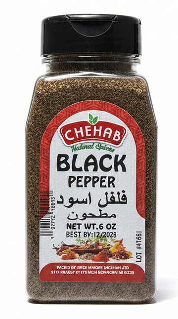 Chehab Black Pepper Ground (6 oz) - Papaya Express