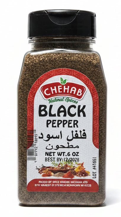 Chehab Black Pepper Ground (6 oz) - Papaya Express