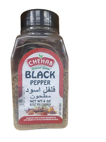 Chehab Black Pepper Ground (6 oz) - Papaya Express