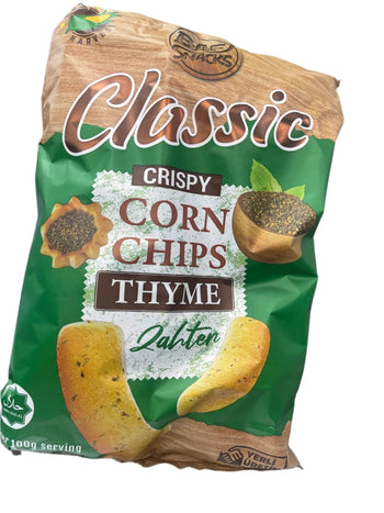Bafi Snacks Classic Crispy Corn Chips Zaatar (120 g) - Papaya Express