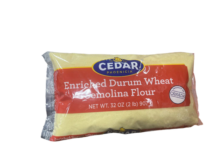 Cedar Enriched Durum Wheat Semolina Flour (32 oz) - Papaya Express