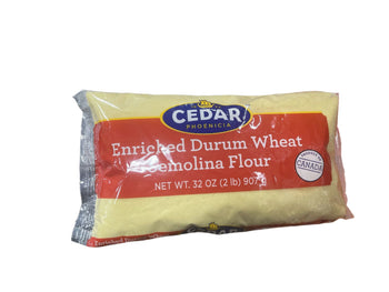 Cedar Enriched Durum Wheat Semolina Flour (32 oz) - Papaya Express