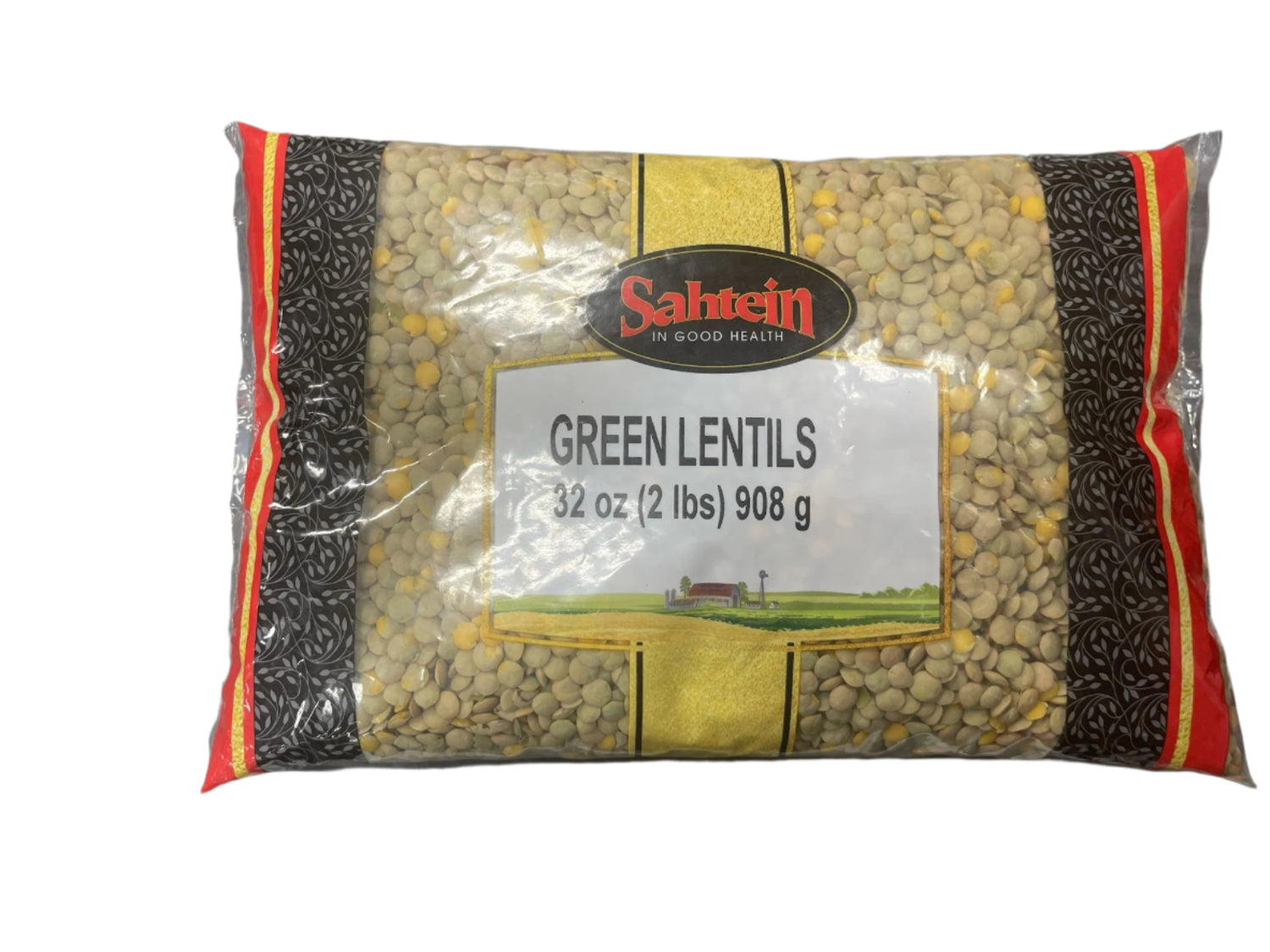 Sahtein Green Lentils (32 oz) - Papaya Express