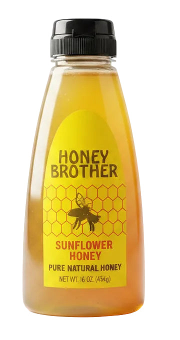 Honey Brother Sunflower Honey (16 oz) - Papaya Express
