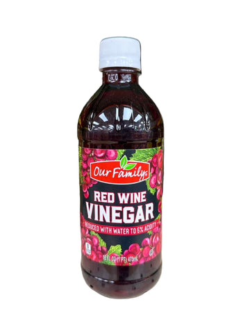 Our Family Red Wine Vinegar (16oz) - Papaya Express