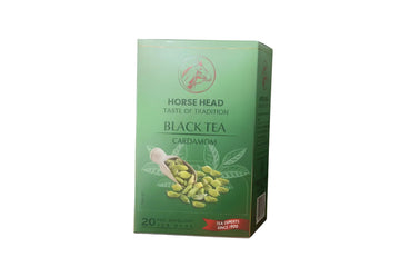Horse Head Black Tea Cardamom Tea Bags (20 CT) - Papaya Express