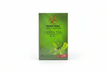 Horse Head Green Tea Mint Tea Bags (20 CT) - Papaya Express