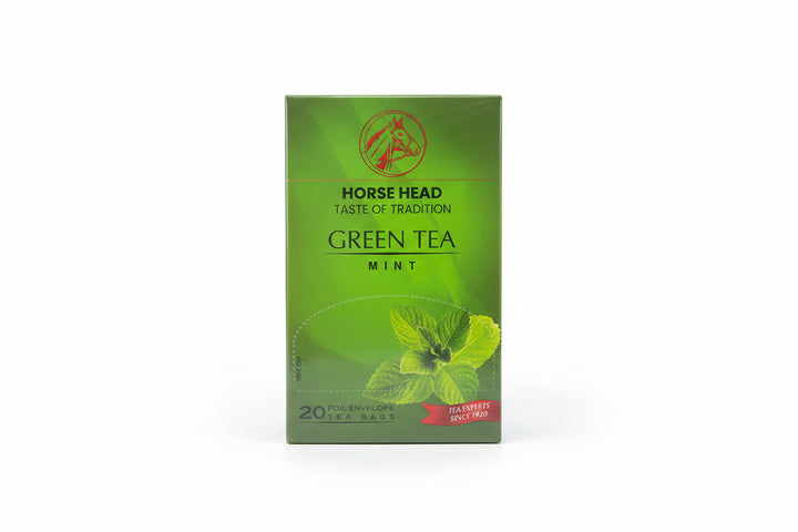 Horse Head Green Tea Mint Tea Bags (20 CT) - Papaya Express