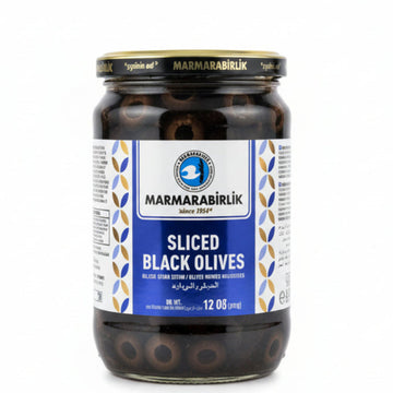Marmarabirlik Sliced Black Olives Jar (12 oz) - Papaya Express