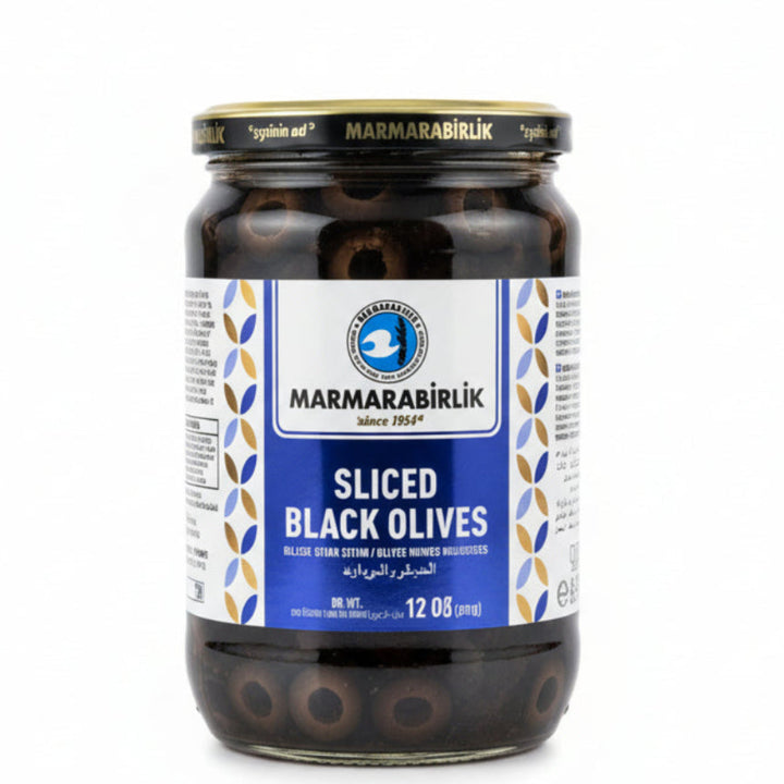 Marmarabirlik Sliced Black Olives Jar (12 oz) - Papaya Express