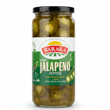 Baraka Sliced Jalapeno Peppers (17.6 oz) - Papaya Express