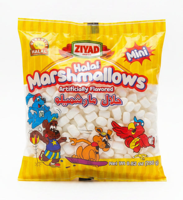 ZIYAD HALAL MARSHMALLOWS MINI (250G)