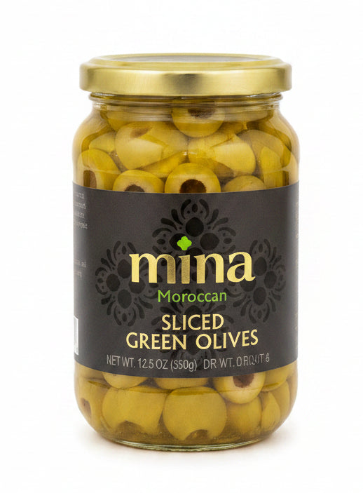 MINA SLICED GREEN OLIVES (12.5OZ)