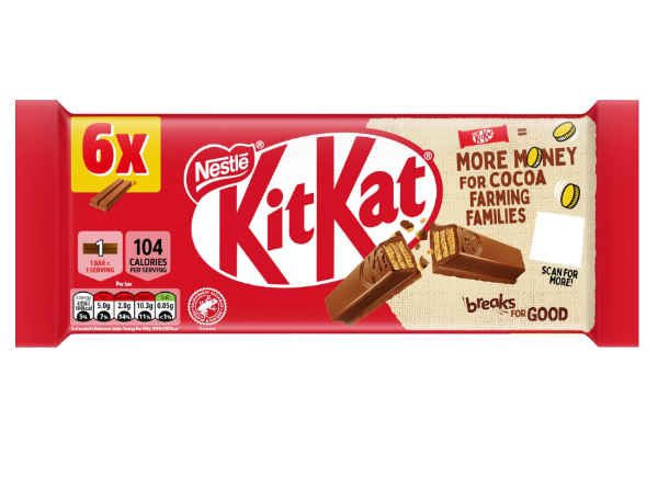 KitKat 2 Finger 6 Pk (124.2 G)