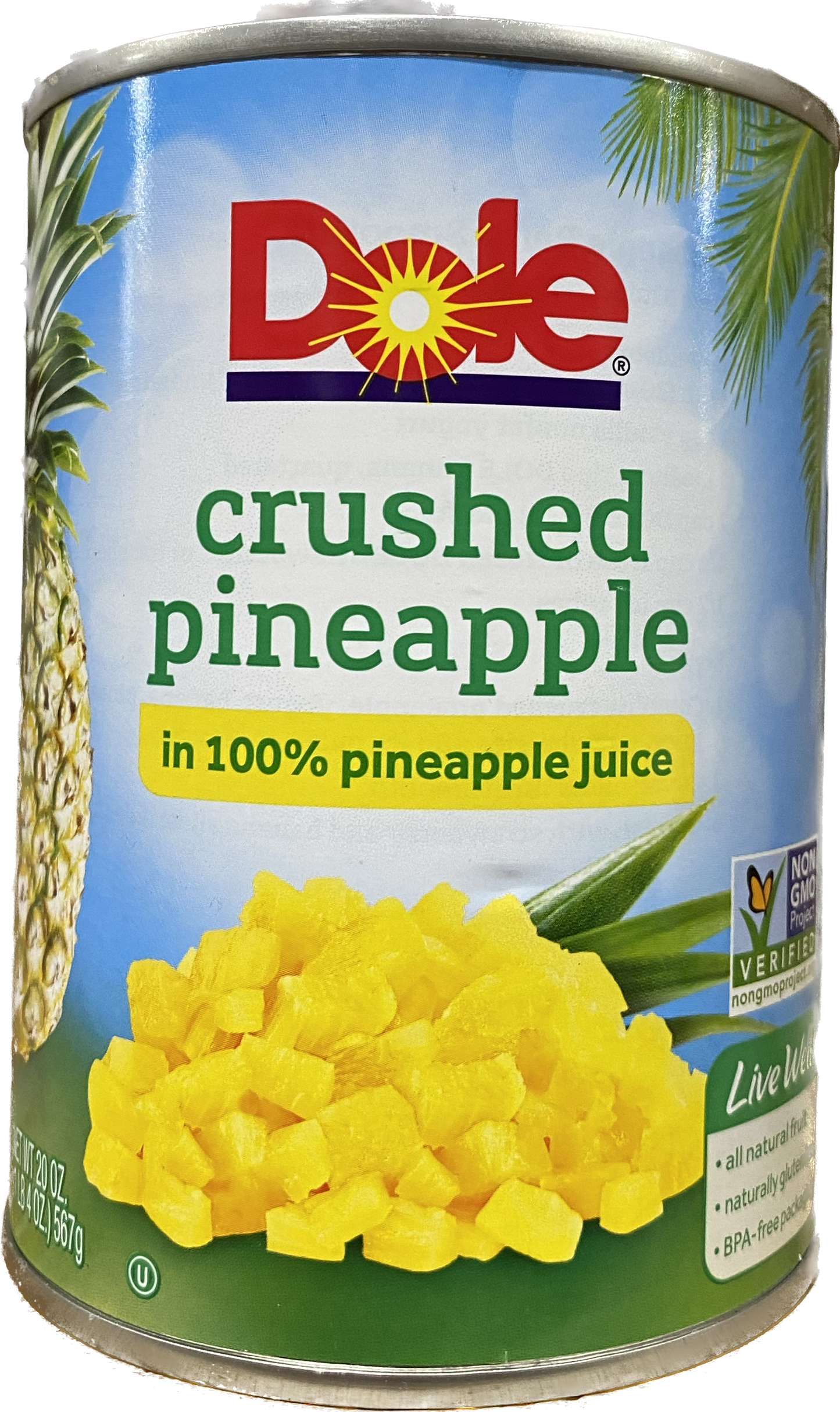 DOLE PINEAPPLE CRUSHED (20 OZ) - Papaya Express