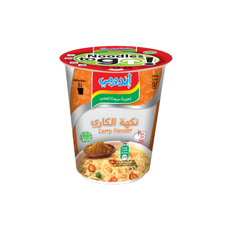 Indomie Curry Noodles Cup ( 60 G ) - Papaya Express