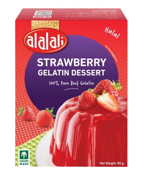 ALALALI GELATIN DESSERT STRAWBERRY (80G) - Papaya Express