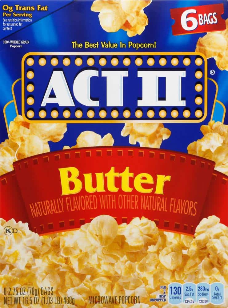 Act II Microwave Popcorn (6 ct)