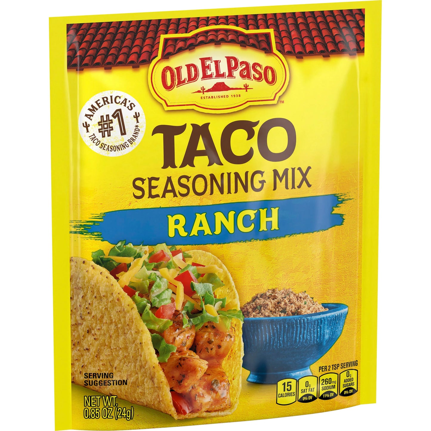 Old El Paso Taco Seasoning mix Ranch (0.85oz) - Papaya Express