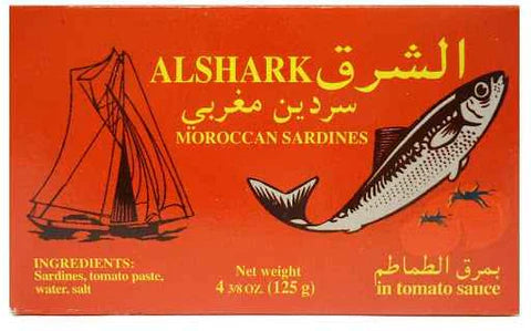 Al Shark Moroccan Sardines in Tomato Sauce (125g) - Papaya Express