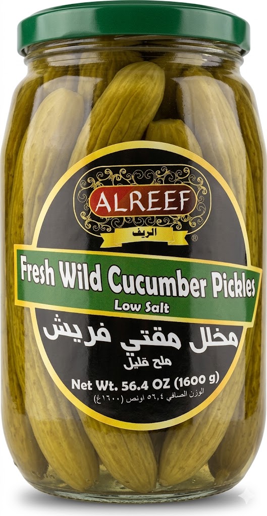 Al Reef Fresh Wild Cucumber Pickles Low Salt(56.4 oz) - Papaya Express