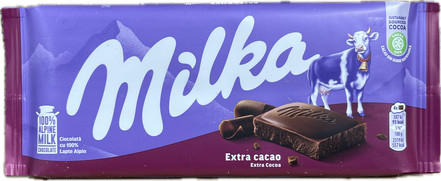 MILKA DARK EXTRA COCOA (100G) - Papaya Express