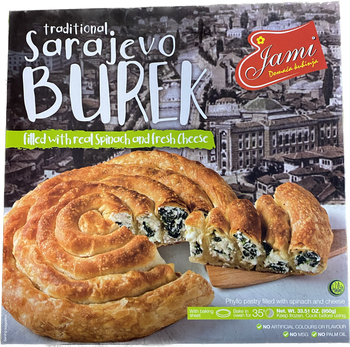 JAMI SARAJEVO BUREK SPINACH & CHEESE (950G) - Papaya Express