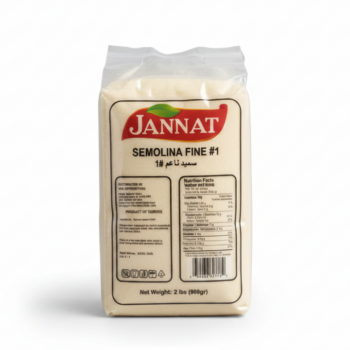 Jannat Semolina Fine #1 (2lb) - Papaya Express