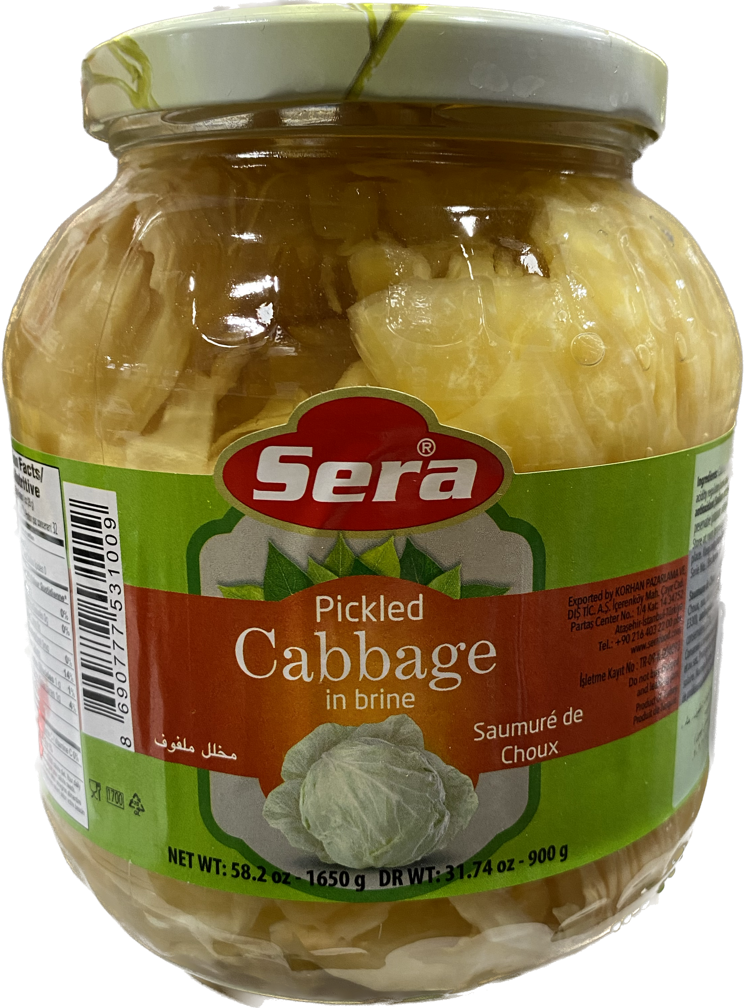 SERA CABBAGE LEAVES IN BRINE(1650G) - Papaya Express