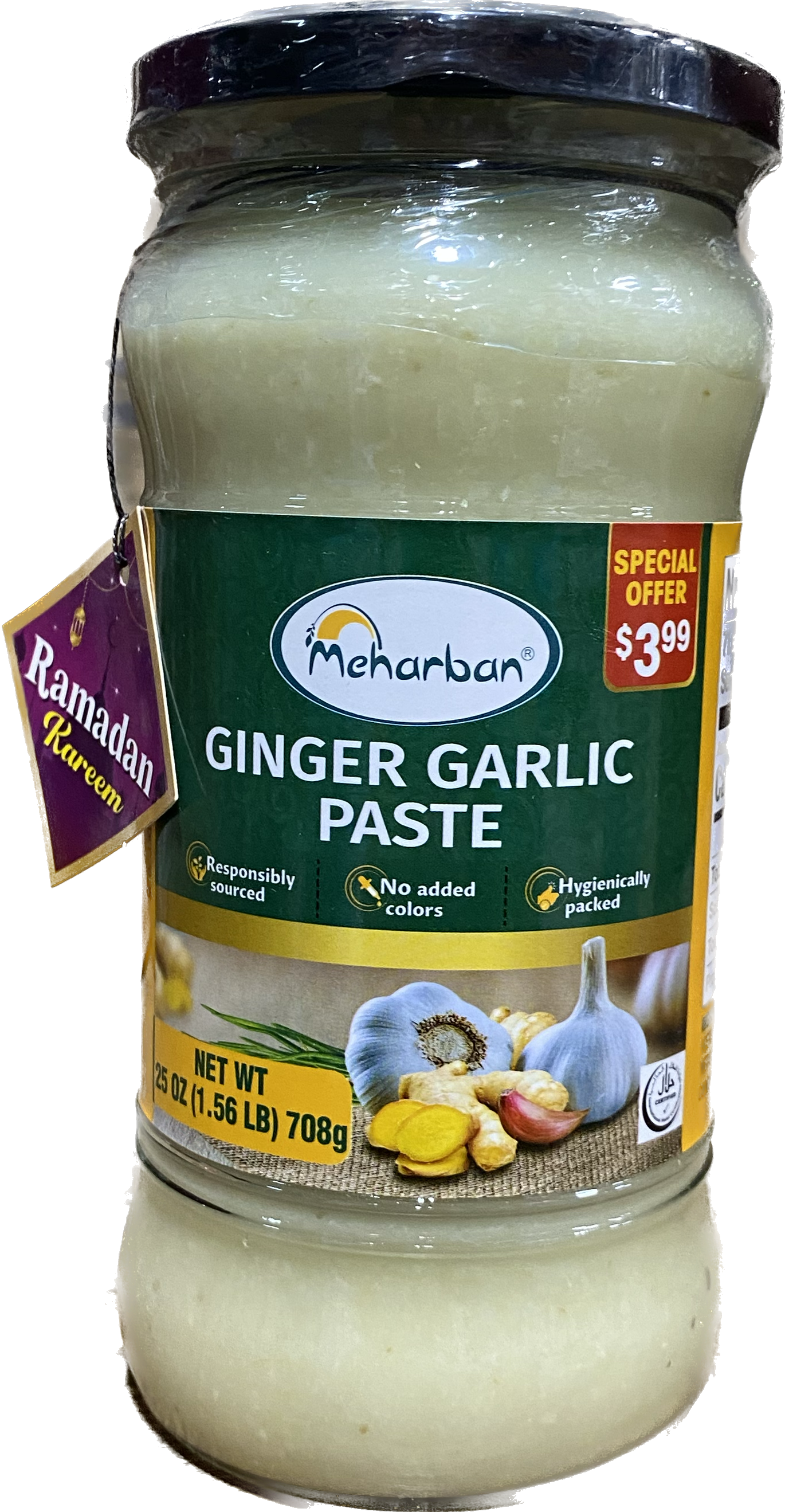 MEHARBAN GINGER GARLIC PASTE (708G) - Papaya Express