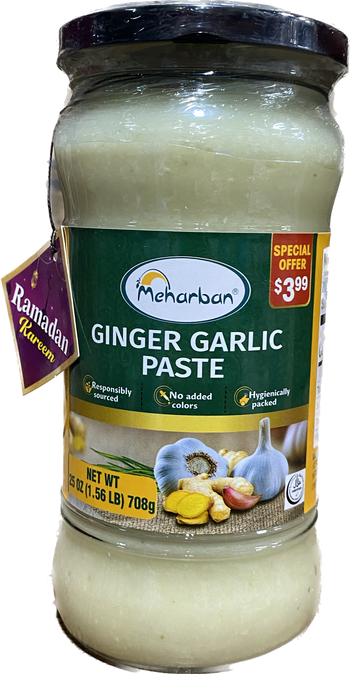 MEHARBAN GINGER GARLIC PASTE (708G) - Papaya Express