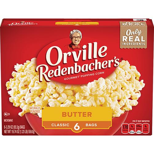 Orville Redenbacher’s Microwave Popcorn (6 ct)