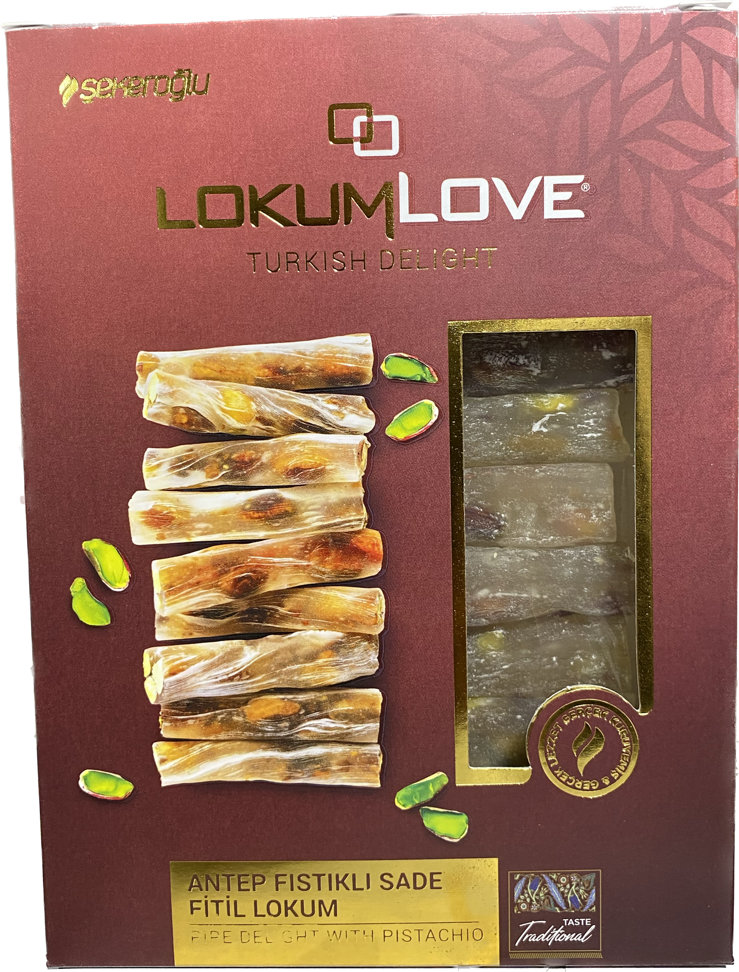 Lokum Love Turkish Delight W Pistachio(350G) - Papaya Express