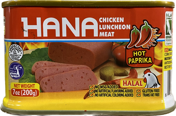 HANA CHICKEN LUNCHEON WITH PAPRIKA (200G) - Papaya Express