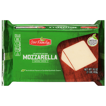 Our Family Mozzarella (1 Lb) - Papaya Express