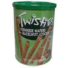 TWISTIES HAZELNUT WAFER ROLLS (400G) - Papaya Express