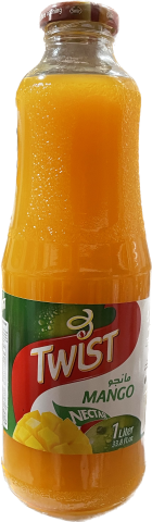 Twist Mango Nectar Glass (1L) - Papaya Express