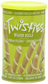 Twisties Lemon Wafer rolls (400g)