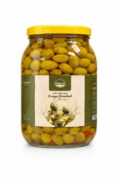 CEDARLAND CRACKED GREEN OLIVES (2000G)