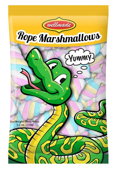 Wellmade Rope Marshmallows (150g)