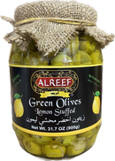 ALREEF STUFFED GREEN OLIVES WITH LEMON (900G) - Papaya Express