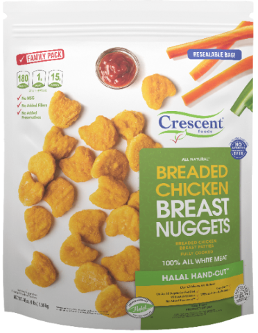 CRESCENT CHICKEN NUGGETS (3LB)