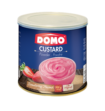 Domo Custard Powder Strawberry (300g) - Papaya Express