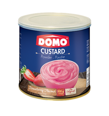 Domo Custard Powder Strawberry (300g) - Papaya Express