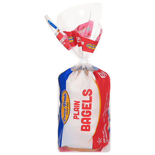Dairy Fresh Bagels Plain (5 ct) - Papaya Express