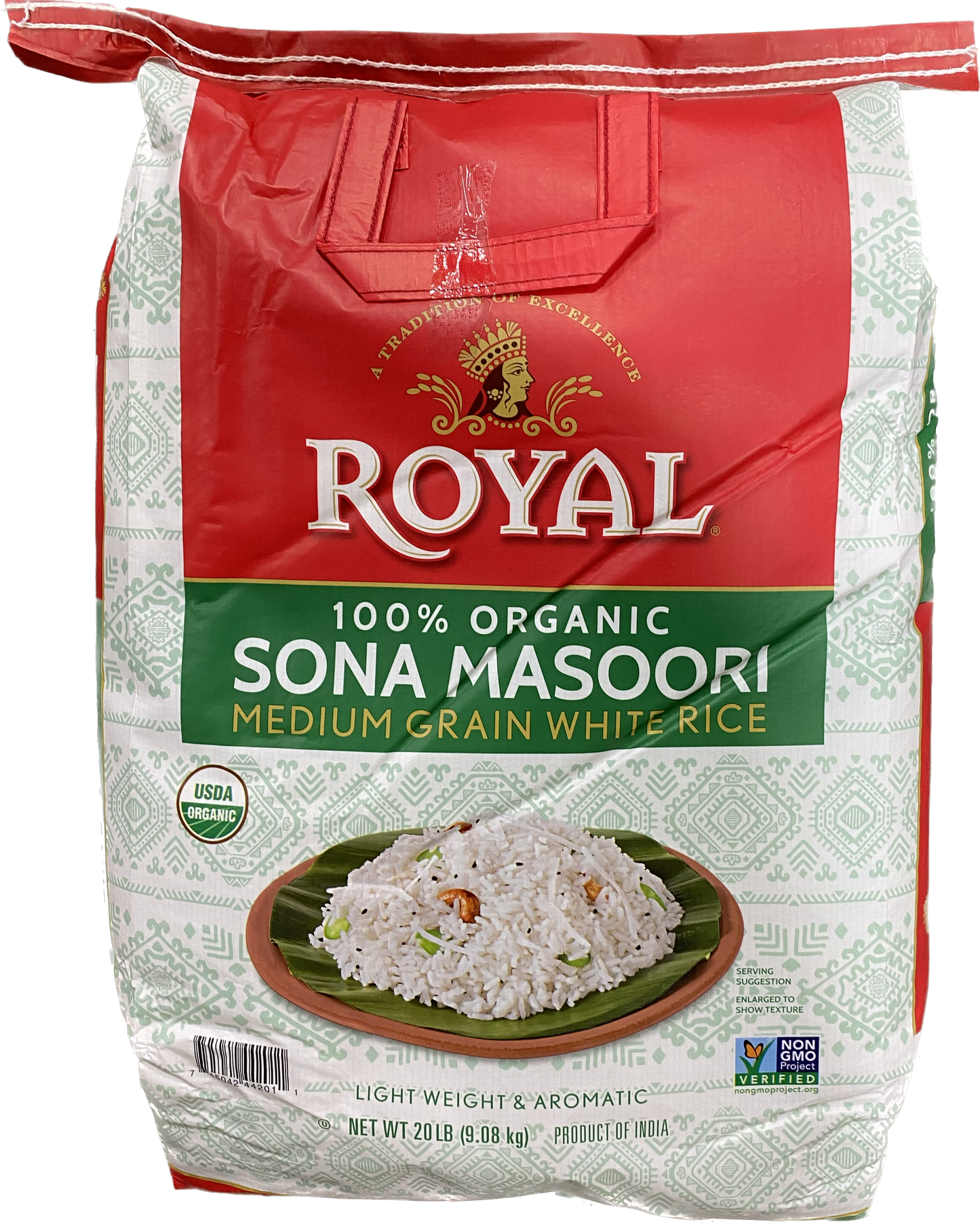 ROYAL SONA MASOORI (ORGANIC) 20LB - Papaya Express