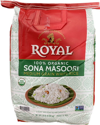 ROYAL SONA MASOORI (ORGANIC) 20LB - Papaya Express